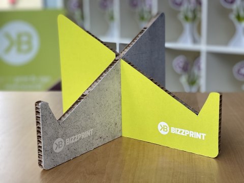 Kartonnen bizzprint laptopstandaard bizzprint.nl